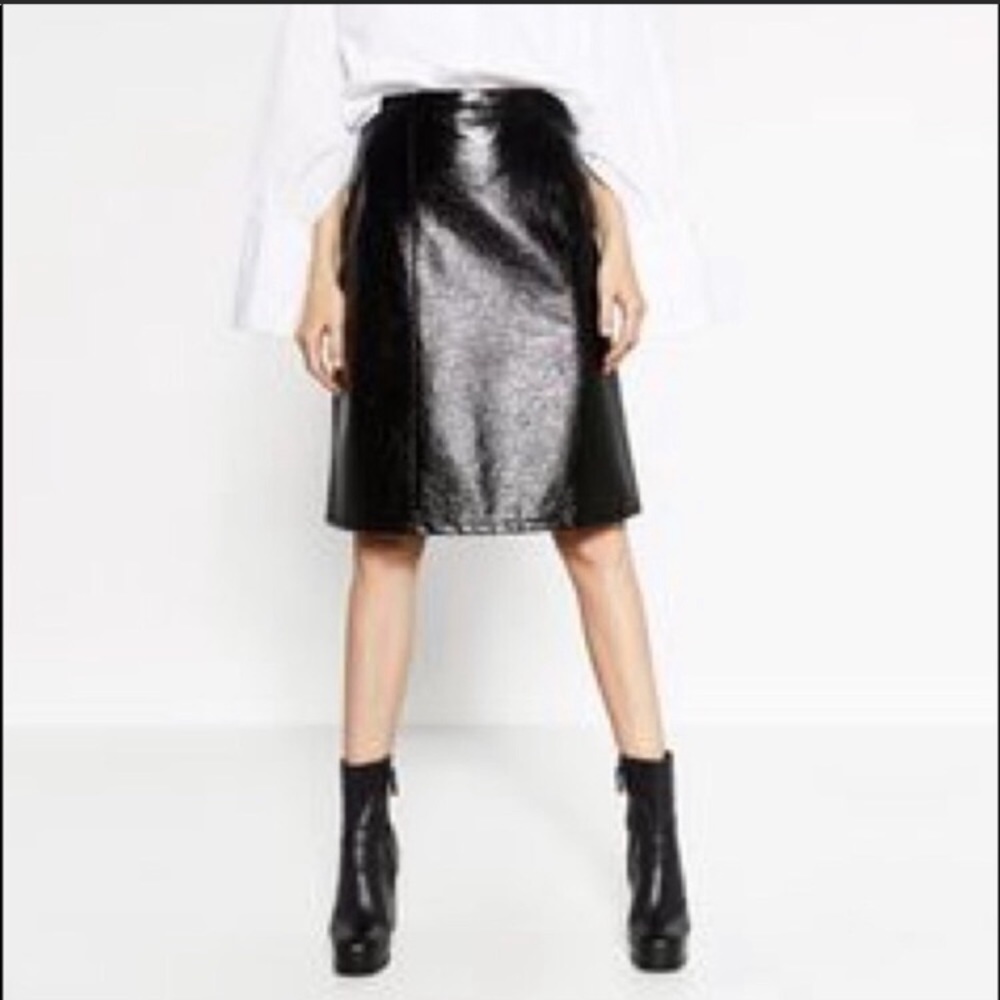 Zara Patent Skirt